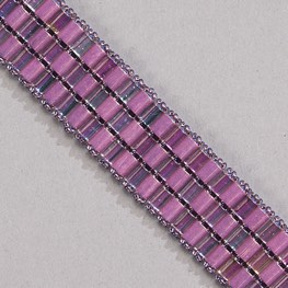 Miyuki Tila Square Stitch Bracelet Cribbage